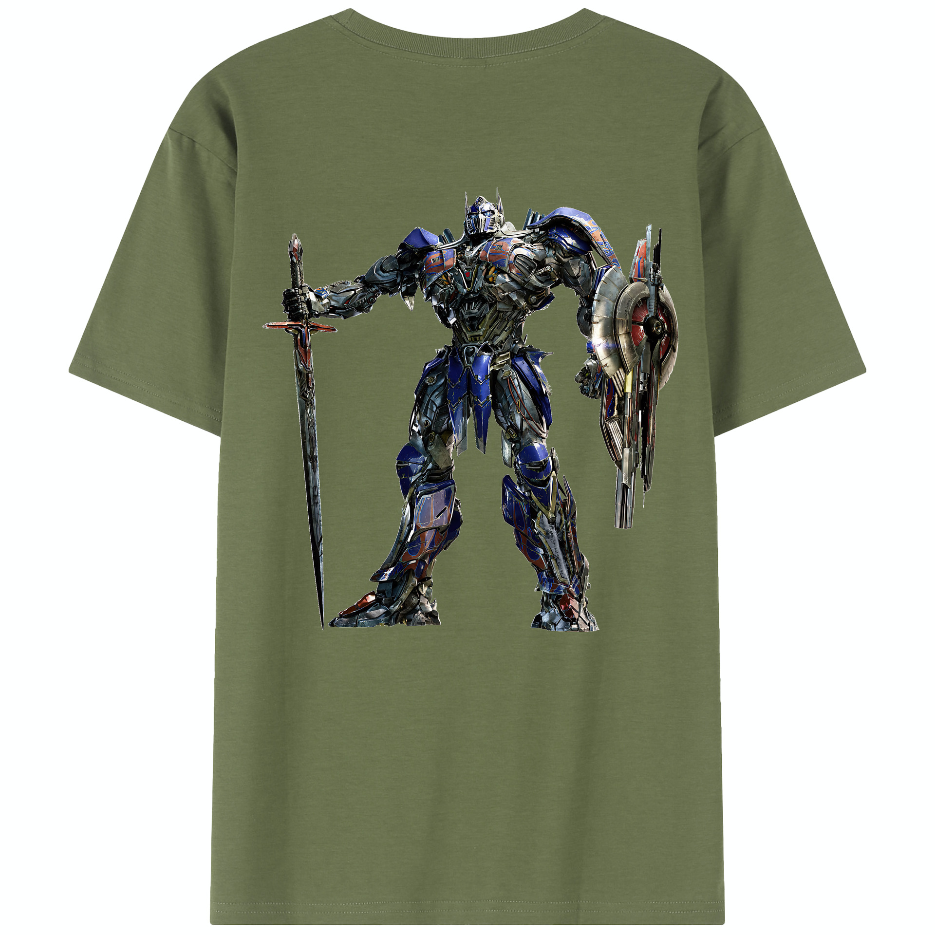 （画像用） Transformers トランスフォーマー 綿100％半袖Tシャツ（背面プリント）